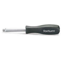 FORTUM Csavarhúzó markolat dugófejekhez, 1/4", 150 mm; racsnis karral hajtható fortum