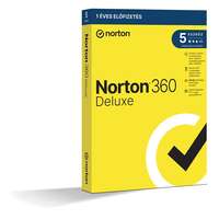 Norton Nortonlifelock norton 360 deluxe 50gb hu 1 felhasználó 5 eszköz 1 év licence norton360deluxe50gb
