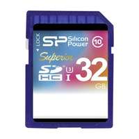 Silicon Power Card sdhc silicon power 32gb uhs-i superior (90mb/s | 45mb/s) u3 sp032gbsdhcu3v10