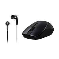 Genius Genius mh-7018 wireless mouse black + in-ear headset black 31280006400