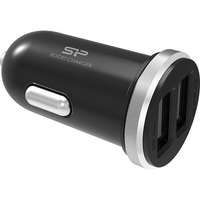 Silicon Power Car charger silicon power cc102p - 2.1a (10.5w) dual usb, fekete sp2a1asycc102p0k