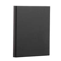 PANTA PLAST Gyűrűs könyv, panorámás, 4 gyűrű, 55 mm, a4, pp/karton, panta plast, fekete 0316-0025-01