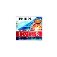 Philips Philips dvd+r 8,5 gb 8x kétrétegű normál tok (1-es címke) ph992114
