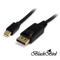 BlackBird Blackbird kábel displayport 1.2 male to mini displayport 1.2 male 60hz, 2m bh1244