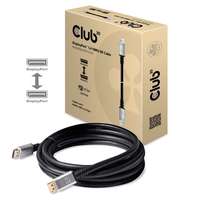 CLUB 3D Kab club3d displayport 1.4 hbr3 8k60hz kábel m/m - 4m, silver plug cac-1069