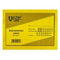 VECTRA-LINE Nyomtatvány készpénzfizetési számlatömb vectra-line 50x3 fekvő 1 áfás