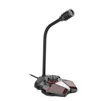 VERTUX Vertux usb mikrofon - condor (plug & play, flexibilis, usb-c, headset port, 1,5m kábel, fekete)