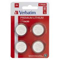 VERBATIM Verbatim cr2430 lítium elem 4db/csomag 49534