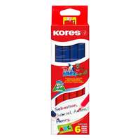 KORES Postairón, háromszögletű, kores "twin jumbo", piros-kék 94851