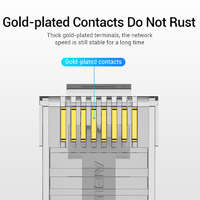 VENTION Vention utp (cat.6 ,rj45,átlátszó) 10db, csatlakozó