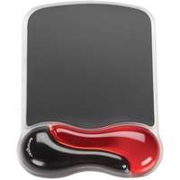 Kensington Kensington egérpad csuklótámasszal (duo gel mouse pad with integrated wrist support - red/black) 62402