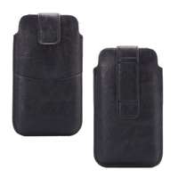 gigapack Tok álló, bőr hatású (pouch, tépőzár, 5.5" méret) fekete gp-51801