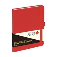 GRAND Jegyzetfüzet grand a/5 80 lapos gumis puha piros fedelű kockás 150-1382