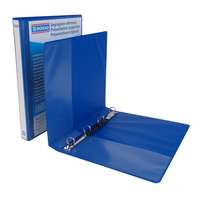 DONAU Gyűrűs könyv, panorámás, 4 gyűrű, d alakú, 44 mm, a4, pp, donau, kék 2788254pl-10
