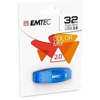 Emtec Pendrive, 32gb, usb 2.0, emtec "c410 color", kék ecmmd32gc410