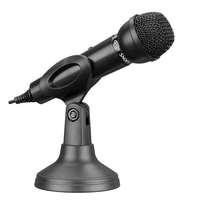 SNOPY Snopy mikrofon - sn-140m (3,5 jack csatlakozó; 180cm kábel; állvány, fekete 34537