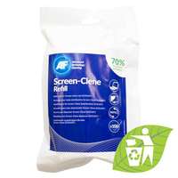 AF Tisztítókendő, képernyőhöz, antisztatikus, utántöltő, 100 db, af "screen-clene refill" scr100r