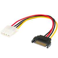 Akasa Kábel táp átalakító akasa sata (male) - molex 4 pin (female) ak-cbpw03-15