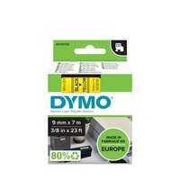 DYMO Feliratozógép szalag, 9 mm x 7 m, dymo "d1", sárga-fekete s0720730