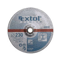 EXTOL Csiszoló korong acélhoz, kék; 115x6,0x22,2mm, max 13300 ford/perc