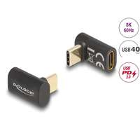 DeLock Delock átalakító usb 40 gbps type-c male female pd 3.0 100w 90 fokos 8k 60hz 60056