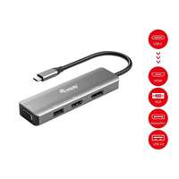 Equip Equip multifunkciós átalakító - 133485 (bemenet: usb-c, kimenet: hdmi/displayport/vga/usb2.0)