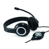 Conceptronic Conceptronic fejhallgató - cchatstar (usb, hangerőszabályzó, 200 cm kábel, fekete) cchatstaru2b