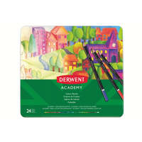 DERWENT Színes ceruza készlet, fém doboz, derwent "academy", 24 különböző szín 2301938