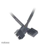 Akasa Kab akasa 4pin pwm apa-anya ventilátor hosszabbító kábel - quad pack - 30cm - ak-cbfa01-kt04