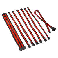 Kolink Kábel kolink core pro fonott kábelhosszabbító kit 12v-2x6 type 2 - jet black/racing red corepro-ek-12vt2-brd