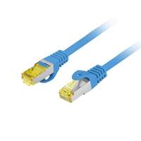 LANBERG Net patch kábel cat.6a s/ftp lszh 0.25m kék, réz pcf6a-10cu-0025-b