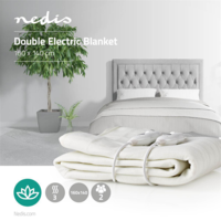 NEDIS Nedis pebl110cwt2 elektromos fűthető takaró, 2 személyes, 160 cm x 140 cm, 100 poliészter, 3 hőmérséklet fokozat