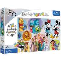 TREFL Trefl junior: super shape xl disney karakterek - 160 darabos puzzle