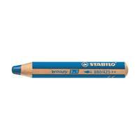STABILO Színes ceruza, kerek, vastag, stabilo "woody 3 in 1", kék 880/425