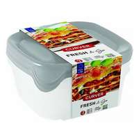CURVER ételtartó doboz szett curver fresh&go szögletes műanyag 3 db-os 3x0,8l szürke 08559-999-00