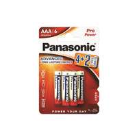 Panasonic Panasonic lr03ppg/6bp 4+2f 1,5v aaa/mikro tartós alkáli elem 6 db/csomag lr03ppg-6bp4-2-pan