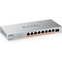 Zyxel Zyxel xmg-108 8 ports 2 5g + 1 sfp+ 8 ports 100w total poe++ desktop multigig unmanaged switch