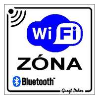 GUNGL DEKOR Matrica wi-fi zóna fehér "b" 210/150