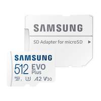 Samsung Samsung memóriakártya 512gb (microsdxc evoplus blue - class 10, uhs-1) + sd adapter mb-mc512ka-eu