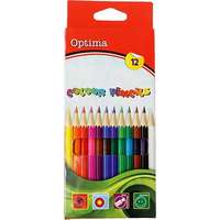 OPTIMA Színes ceruza optima hatszögletű 12 db/készlet 100080