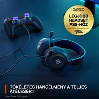 Steelseries Steelseries arctis nova 1p gaming fejhallgató headset fekete 61611