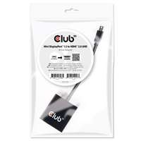 CLUB 3D Ada club3d mini display port 1.2 male to hdmi 2.0 female 4k 60hz uhd/ 3d active adapter cac-2170