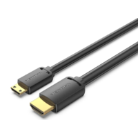 VENTION Vention hdmi-c/m - hdmi-a/m (4k,hd, fekete), 2m, kábel