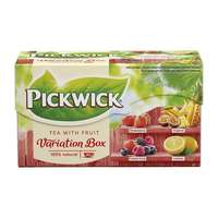 PICKWICK Gyümölcstea pickwick fruit fusion piros variációk eper-trópusi gyümölcs-erdei-citrom 20 filter/doboz