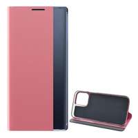 gigapack Tok álló, textil hatású (aktív flip, oldalra nyíló, asztali tartó, smart view cover) rózsaszín gp-112491
