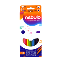 NEBULO Nebulo háromszög alakú 12db-os vegyes színű színes ceruza nszc-tr-12