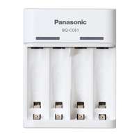 Panasonic Panasonic eneloop akkutöltő (usb, időzítő, led jelzés, 4xaa/aaa elem kompatibilis) fehér bq-cc61usb