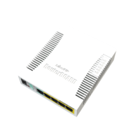 MikroTik Lan/wifi mikrotik rb260gsp 5x gigabites lan porttal, 1xsfp port, 4xpoe ki, switchos css106-1g-4p-1s