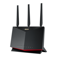 Asus Asus wireless router dual band ax5700 1xwan(1000mbps) + 1xwan/lan(2.5gbs) + 4xlan(1000mbps) + 2xusb, rt-ax86u pro