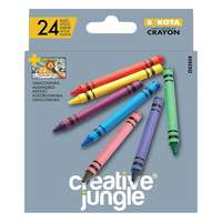 CREATIVE JUNGLE Zsírkréta creative jungle grey kerek hegyezettt 24 színű cfa2454